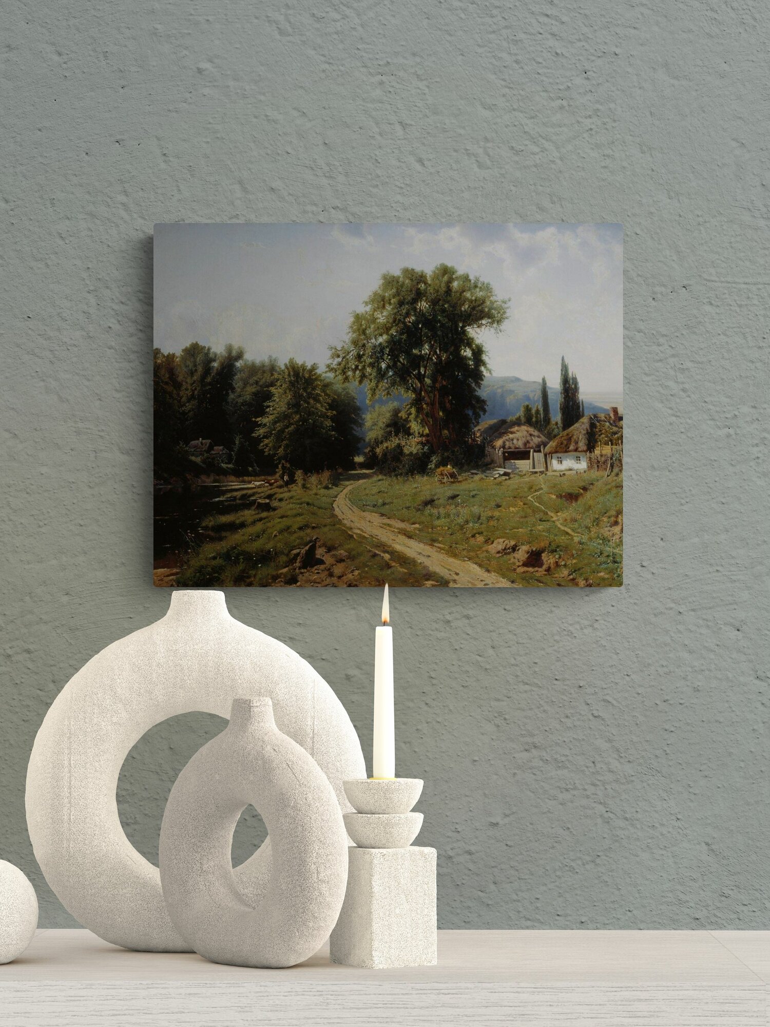 Крыжицкий Константин Яковлевич "Хутор в Малороссии" 40х30 см — фото 1