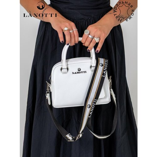 Сумка тоут LANOTTI, фактура зернистая, бордовый