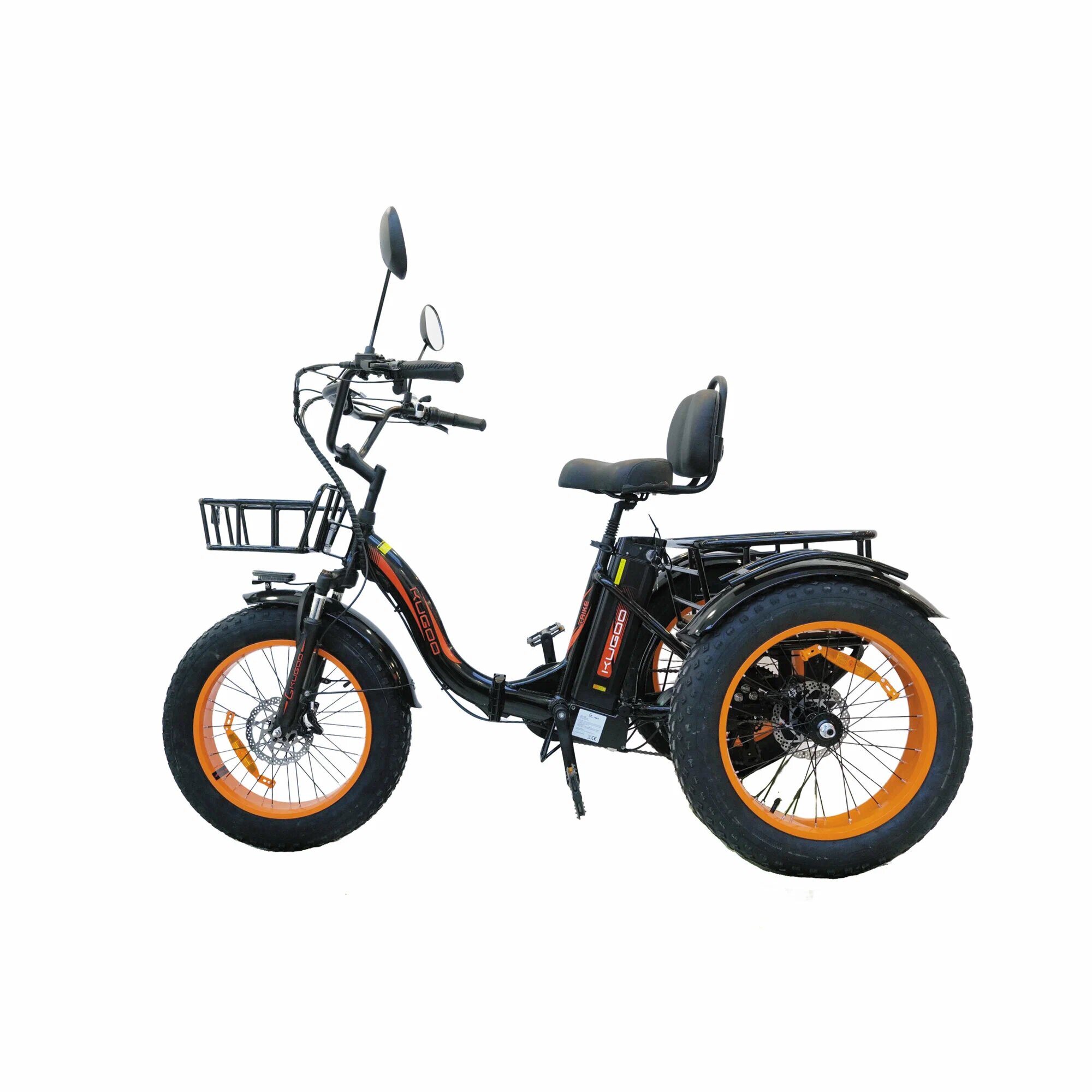 Электровелосипед KUGOO Trike, трехколесный, 48V/15,6Ah, cкладной