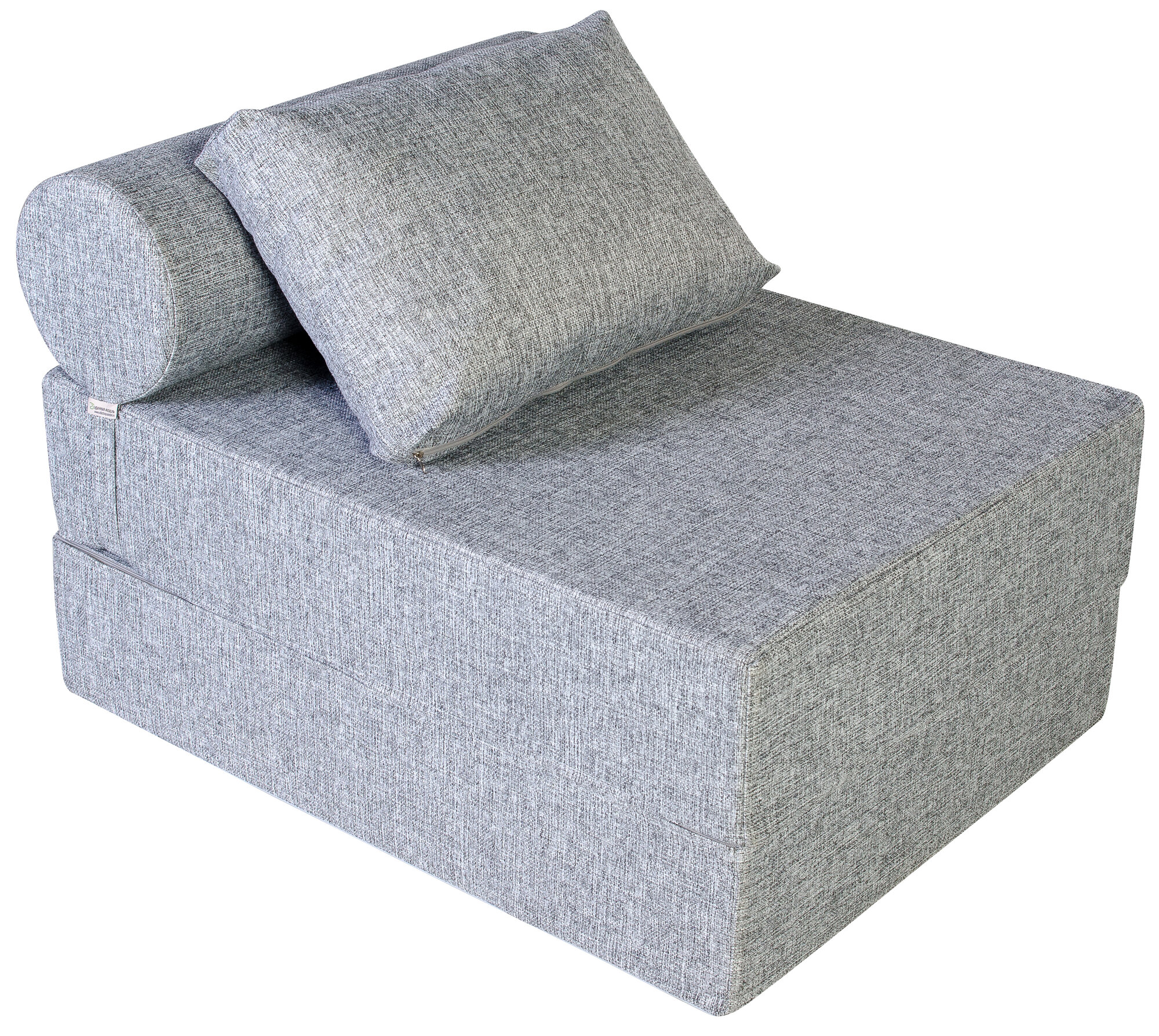 Кресло кровать гарден трейд  Валентина   с валиком  без подлокотников  серая рогожка