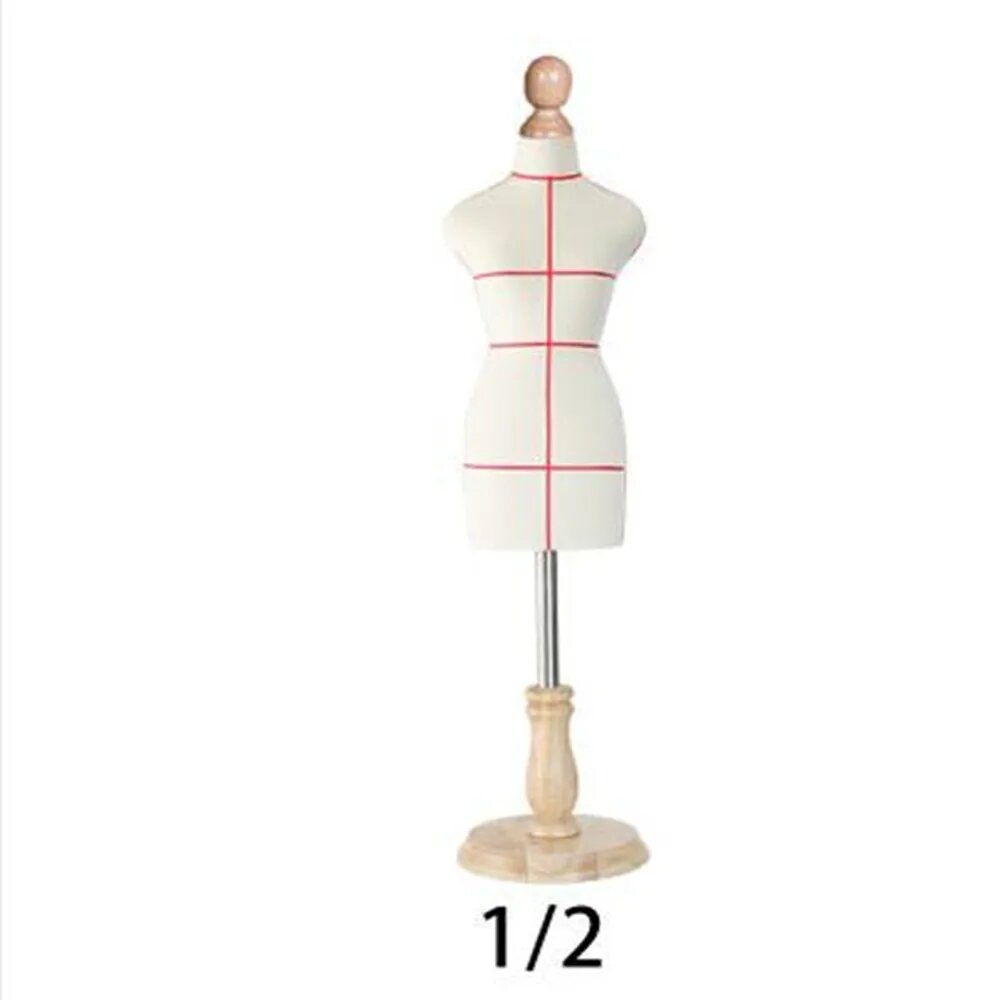 Манекен Acturen для шитья, женский, 1/2, 1:2, джерси, white, Женский