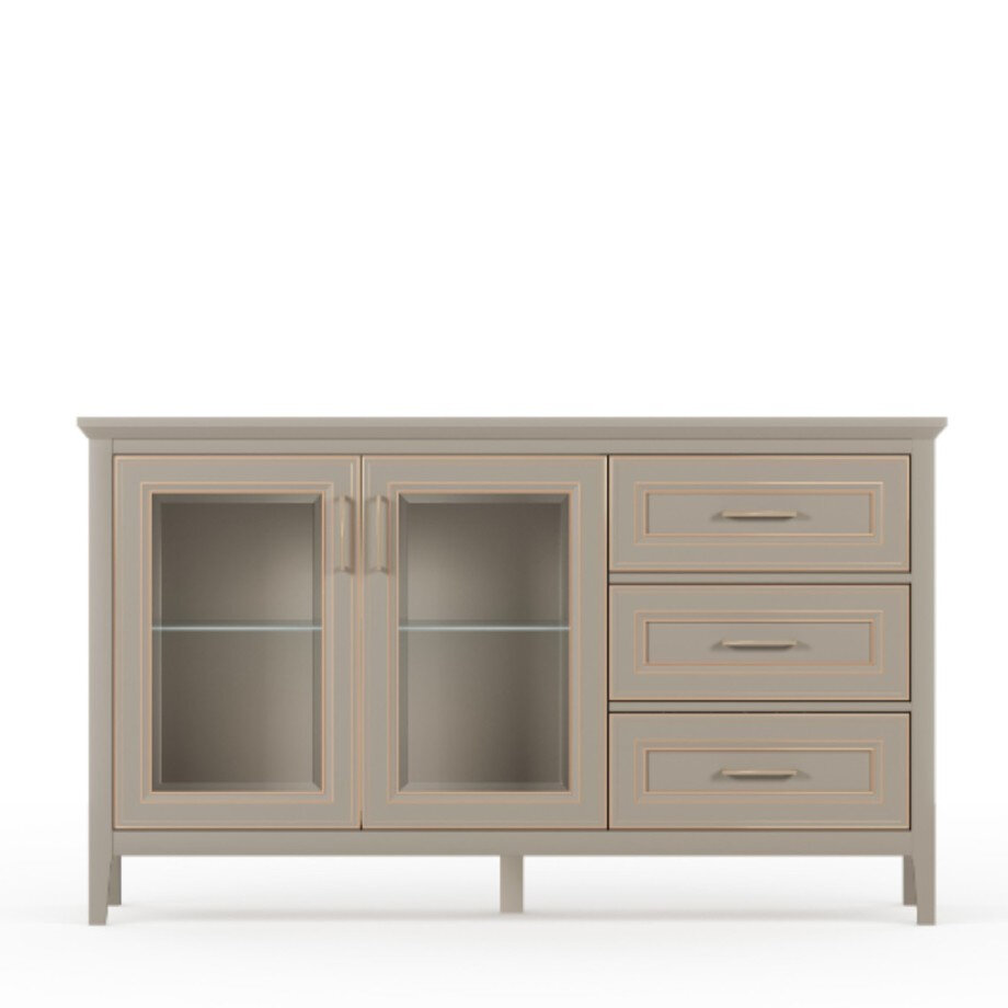 БРВ CLASSIC тумба KOM2W3S (Глиняный серый)
