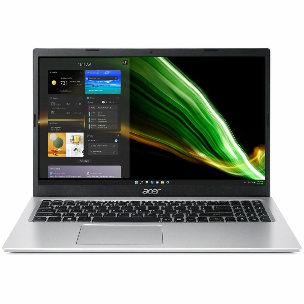Ноутбук ACER ASPIRE 3 A315-56-34X1: INTEL CORE i3-1115G4 | 4GB DDR4 | 256GB SSD | 15.6" FHD, Серебряный