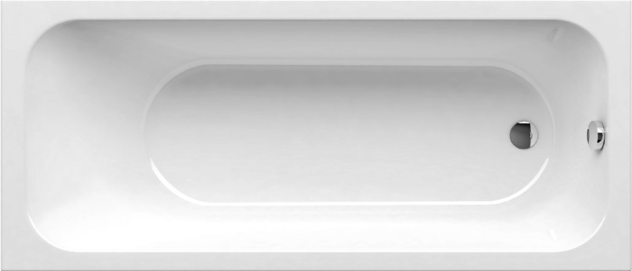 Акриловая ванна Ravak Chrome Slim 170x75 см встраиваемая белая на ножках