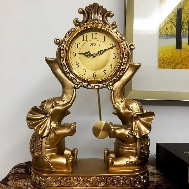 Напольные часы с маятником в ретро-стиле 32x14x46см - Для гостиной и кабинета. Создают уютную атмосферу.