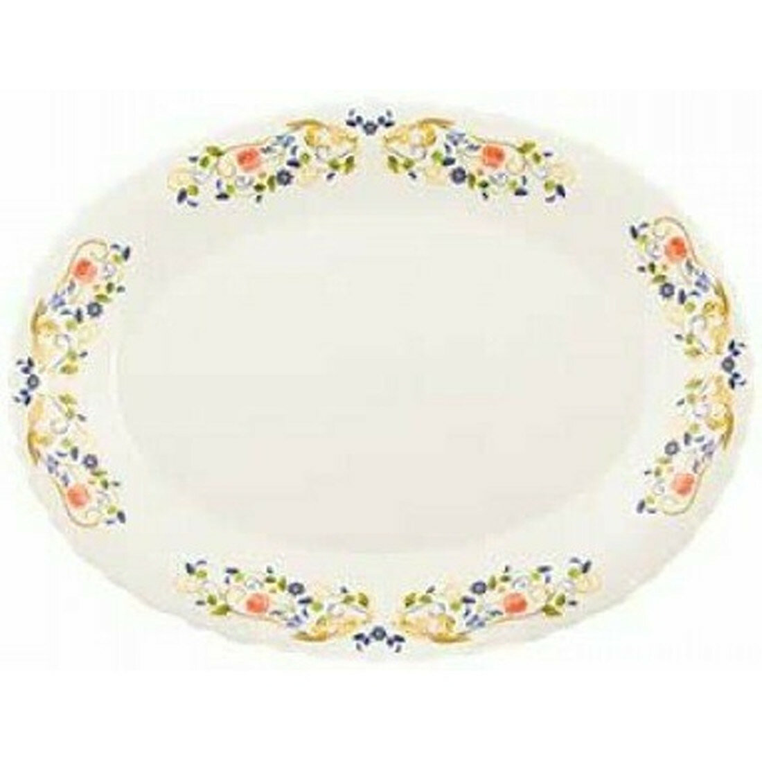 Блюдо Royal Garden Wildflower 35х26 см овал. опаловое стекло (PO1010VWF)