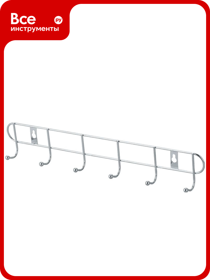Вешалка Рыжий кот 6 крючков ELINE-WH-2 312057