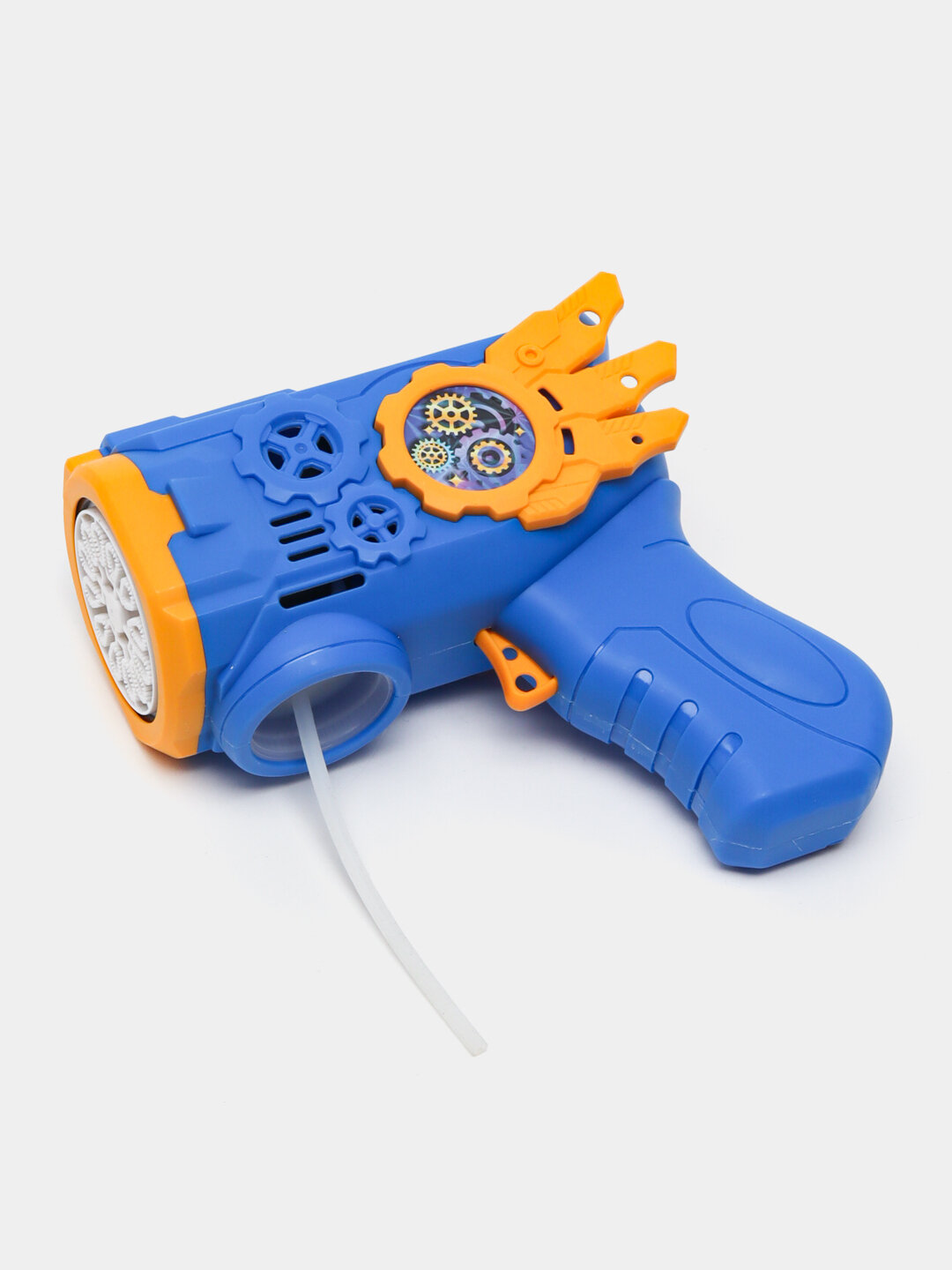 Генератор мыльных пузырей детский, на батарейках BUBBLE GUN. — фото 1