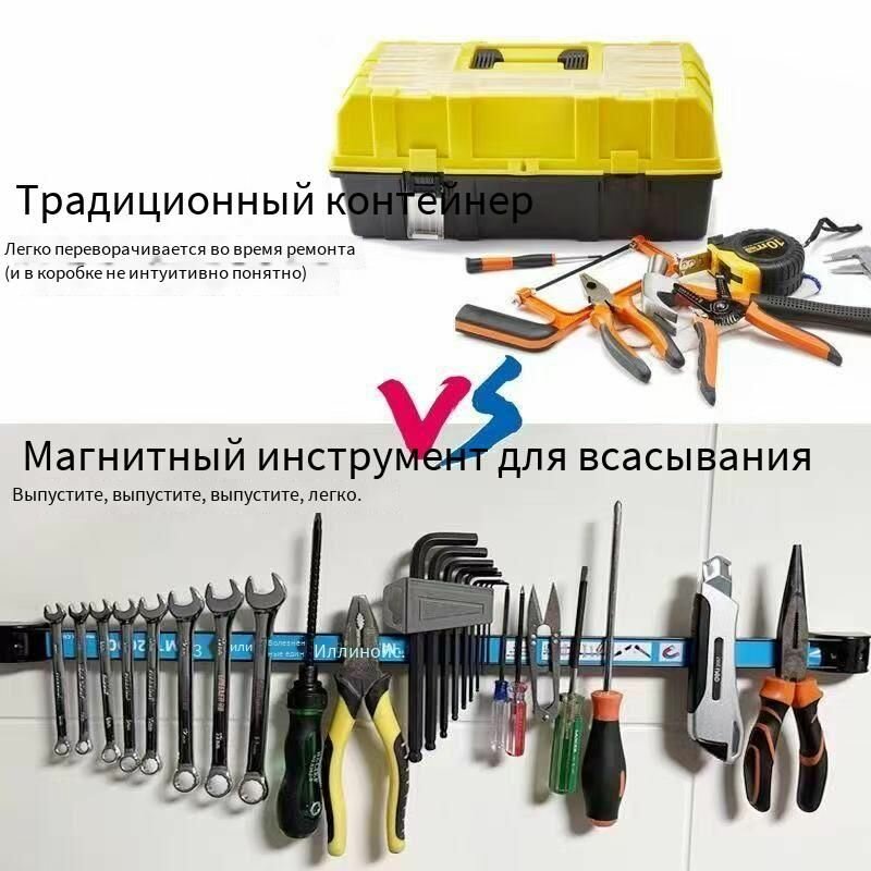Магнитный держатель для инструментов KEN TTC TOOL (углеродистая сталь пожизненная гарантия от размагничивания в комплекте винты для монтажа)