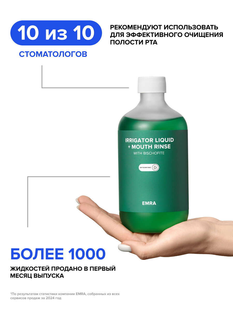 Жидкость для ирригатора (фитокомплекс) IRRIGATOR LIQUID + MOUTH RINSE (phytocomplex) — фото 1