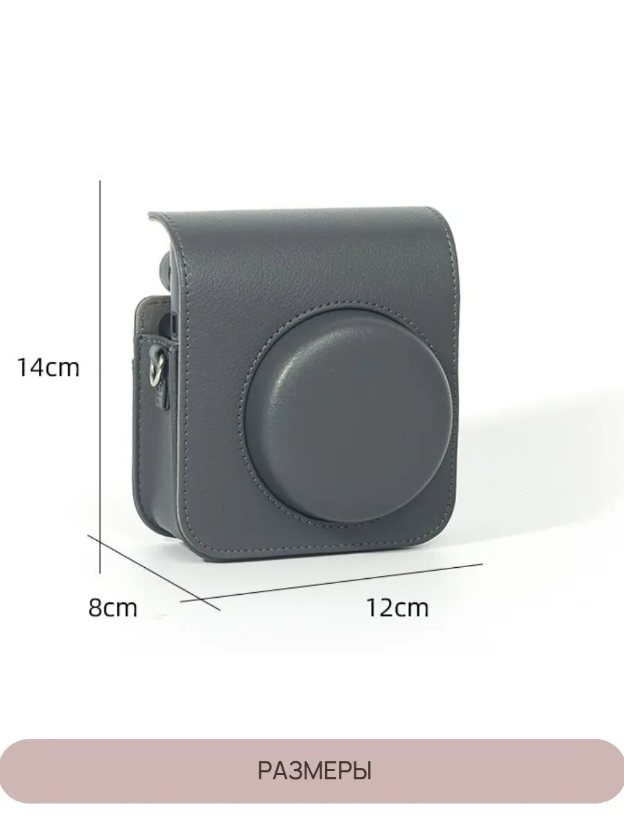 Чехол Instax mini 41, для фотокамеры, искусственная кожа, коричневый — фото 1