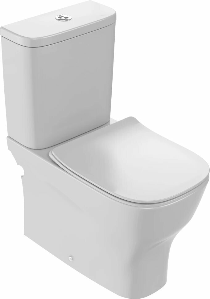 Унитаз напольный Jacob Delafon Struktura UJI102-00 безободковый без бачка белый