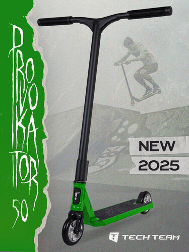 Изображение товара Трюковой самокат TechTeam Provokator 50 (2025) green/black, для роста 155-180