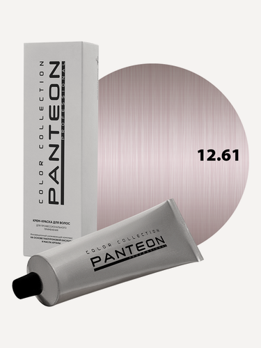 Изображение товара Стойкая крем краска для волос Пантеон Panteon 100 мл - PANTEON 12.61 Ультра светлый блондин фиолетово-пепельный