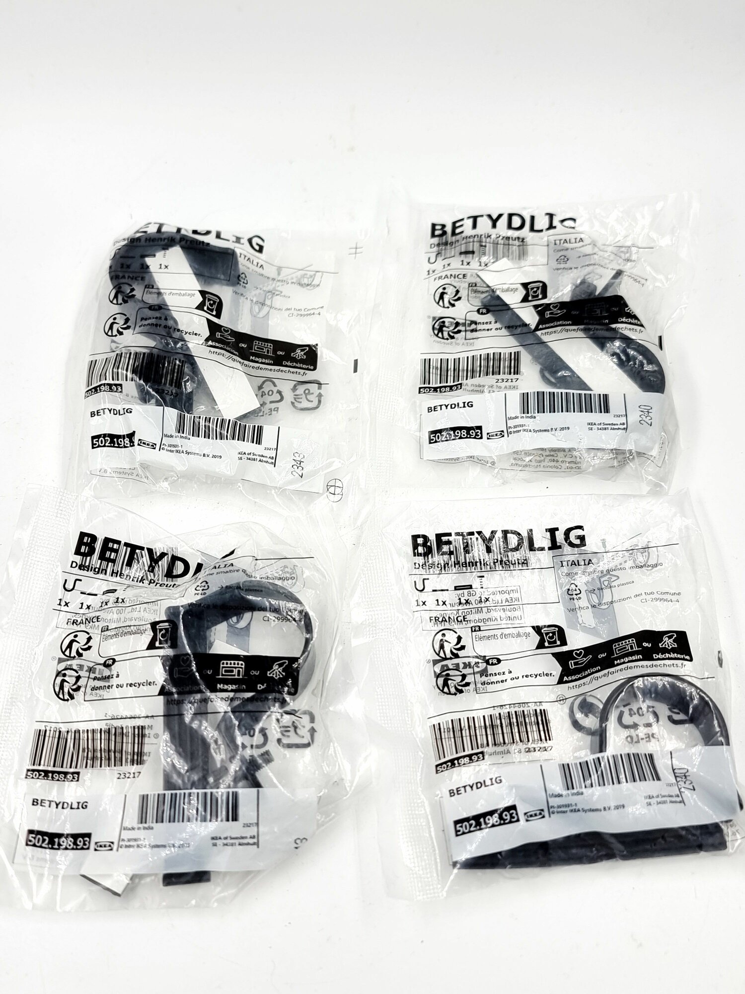 Держатель для карниза BETYDLIG черный IKEA 4 шт. (из Финляндии)