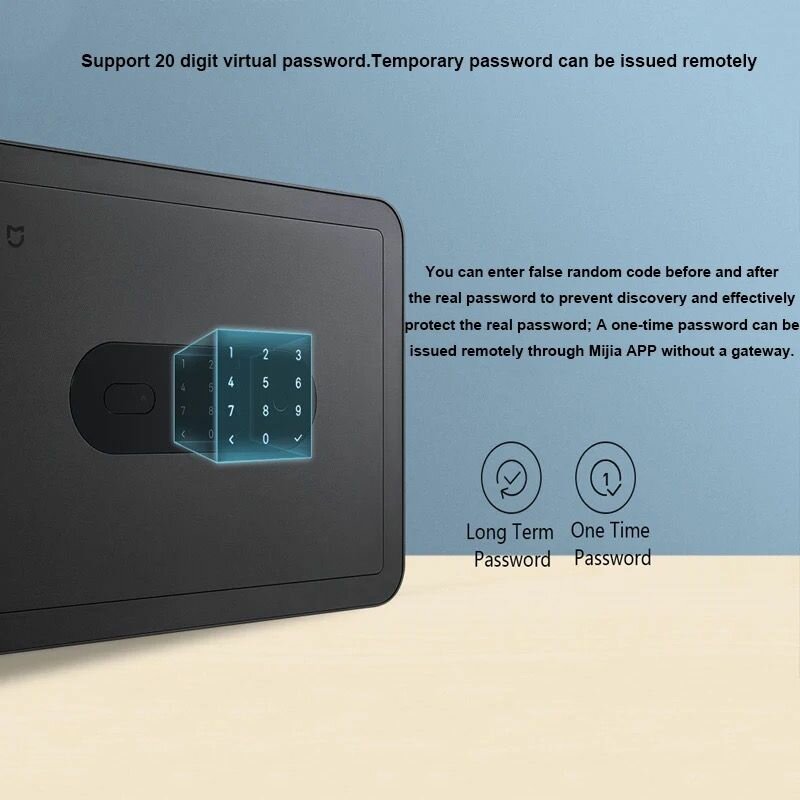 Изображение Умный электронный сейф Xiaomi Mijia Smart Safe Deposit Box с датчиком отпечатка пальца (BGX-5X1-3001 BHR4092CN), подключается в умный дом Mi Home