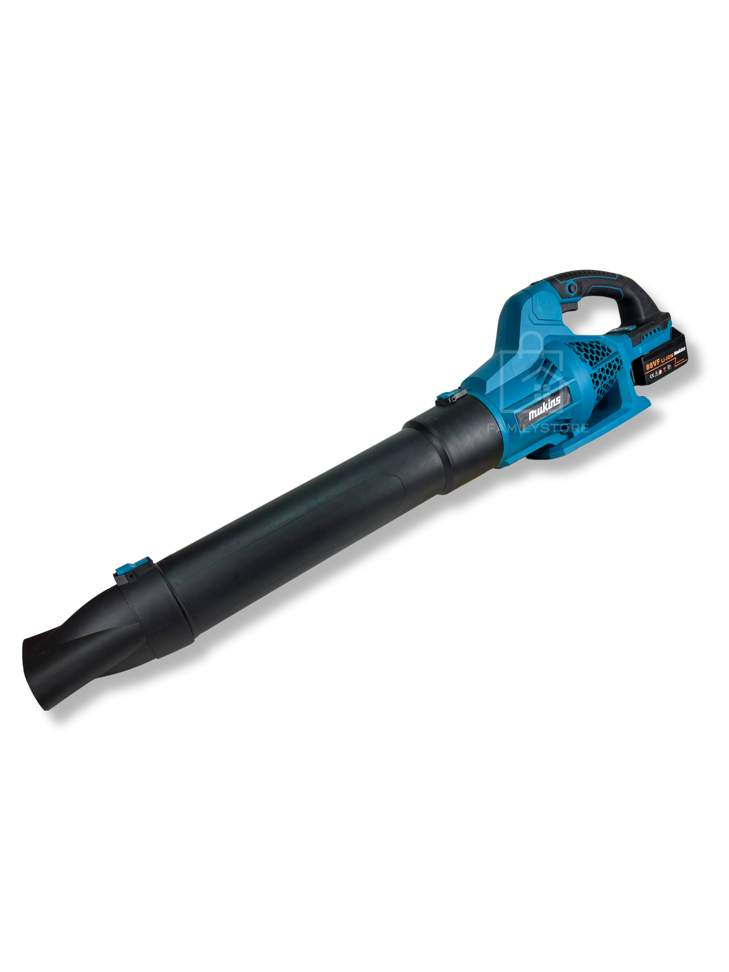 Воздуходувка аккумуляторная бесщеточный двигатель 1100 м3/час 6 режима скорости синий