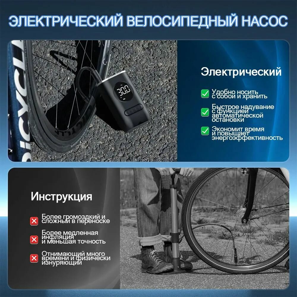 Изображение Xiaomi Компрессор автомобильный, 70 Вт