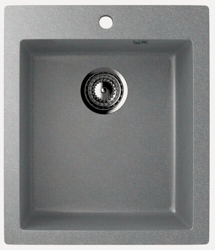 Изображение товара Мойка кухонная Ulgran U-404 -342 прямоугольная, 50x42, мойка для кухни, серая, матовая, российская