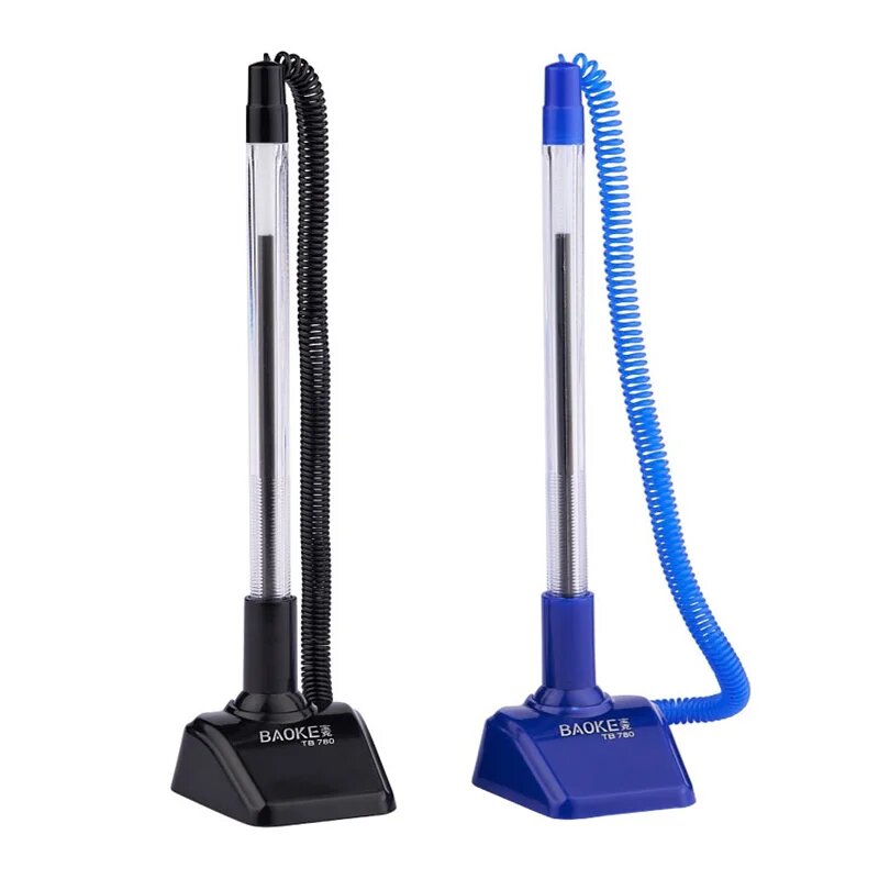 Ручка BAOKE TB 780, шариковая, на подставке, шестигранная, синий цвет — фото 1