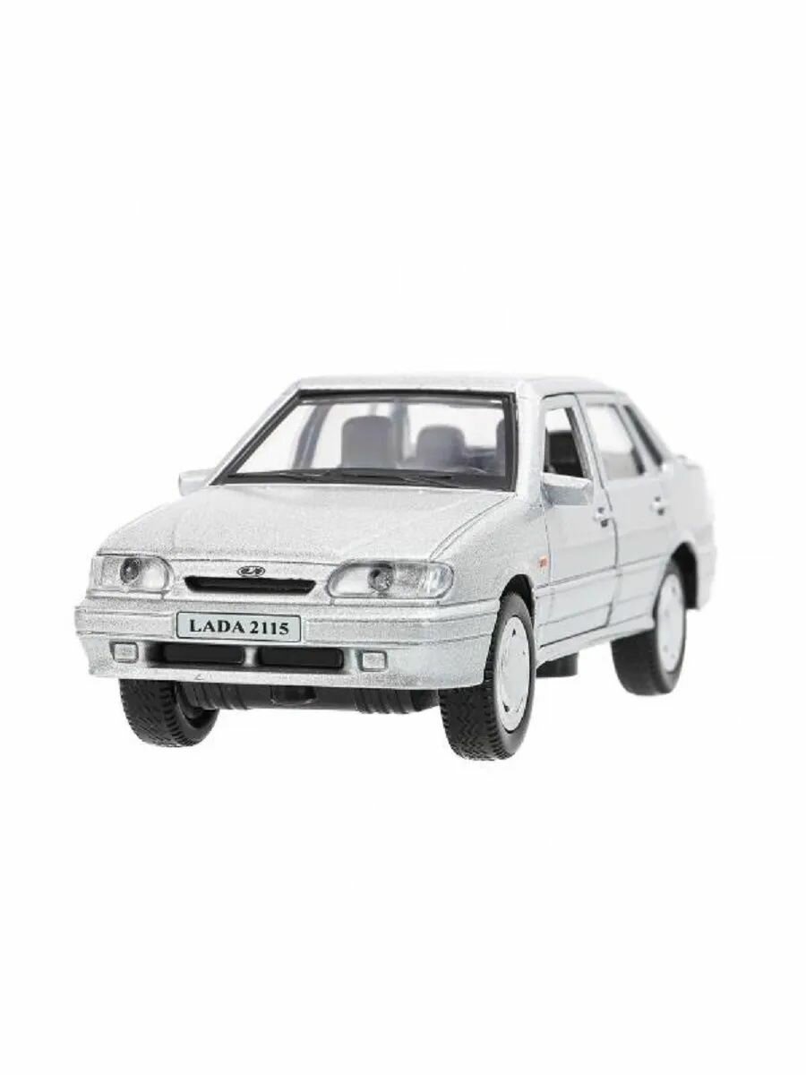 Машинки для мальчиков ВАЗ-2115 "Самара" 12 см серебристо-серый, Технопарк — фото 1