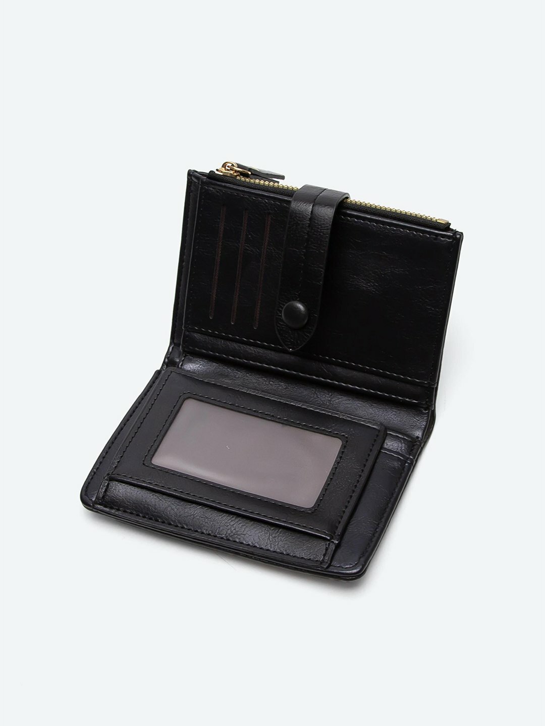 Кошелек , фактура гладкая, глянцевая, black — фото 1