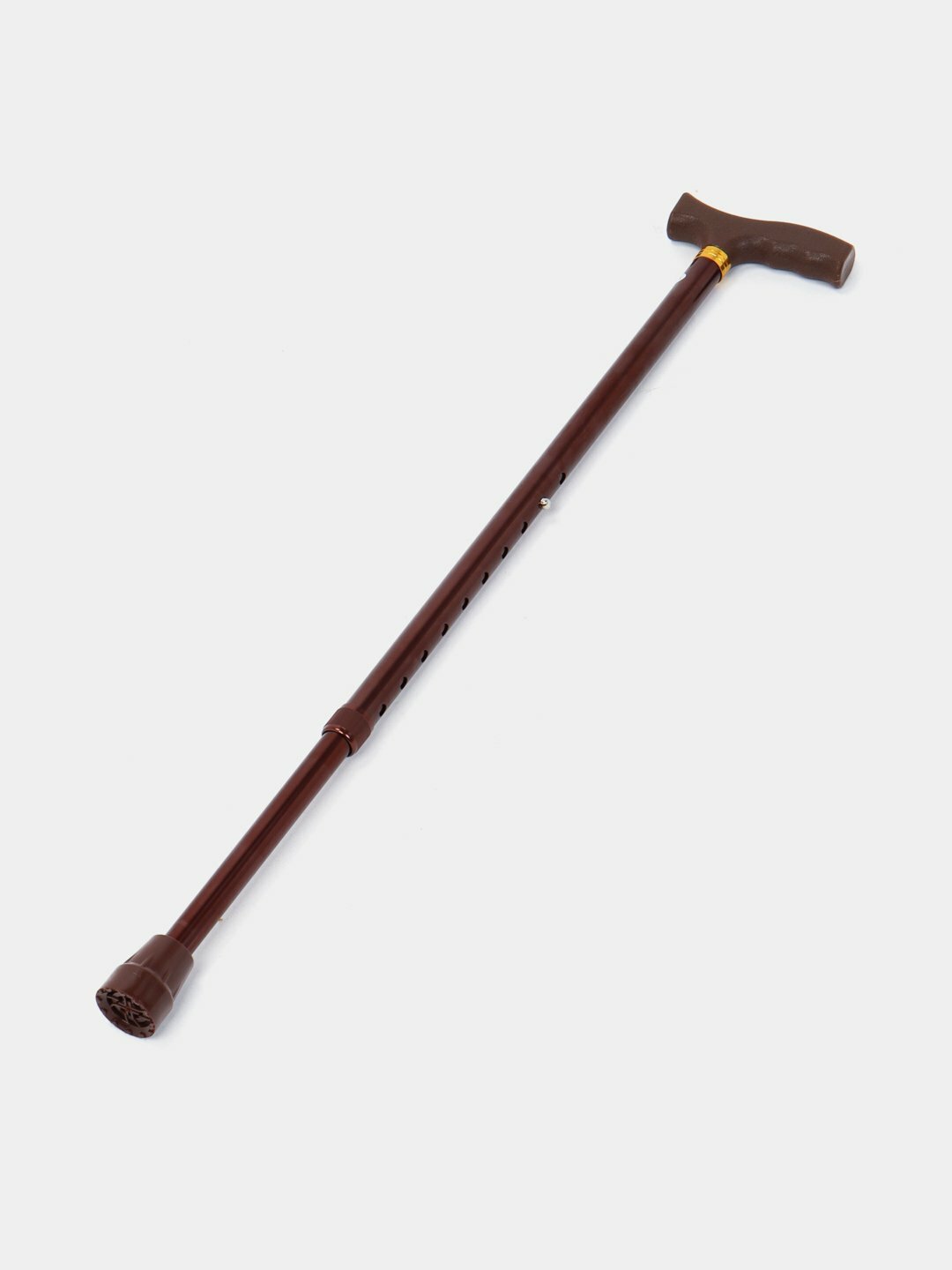 Опорная трость коричневая – лёгкая, прочная и удобная для ходьбы