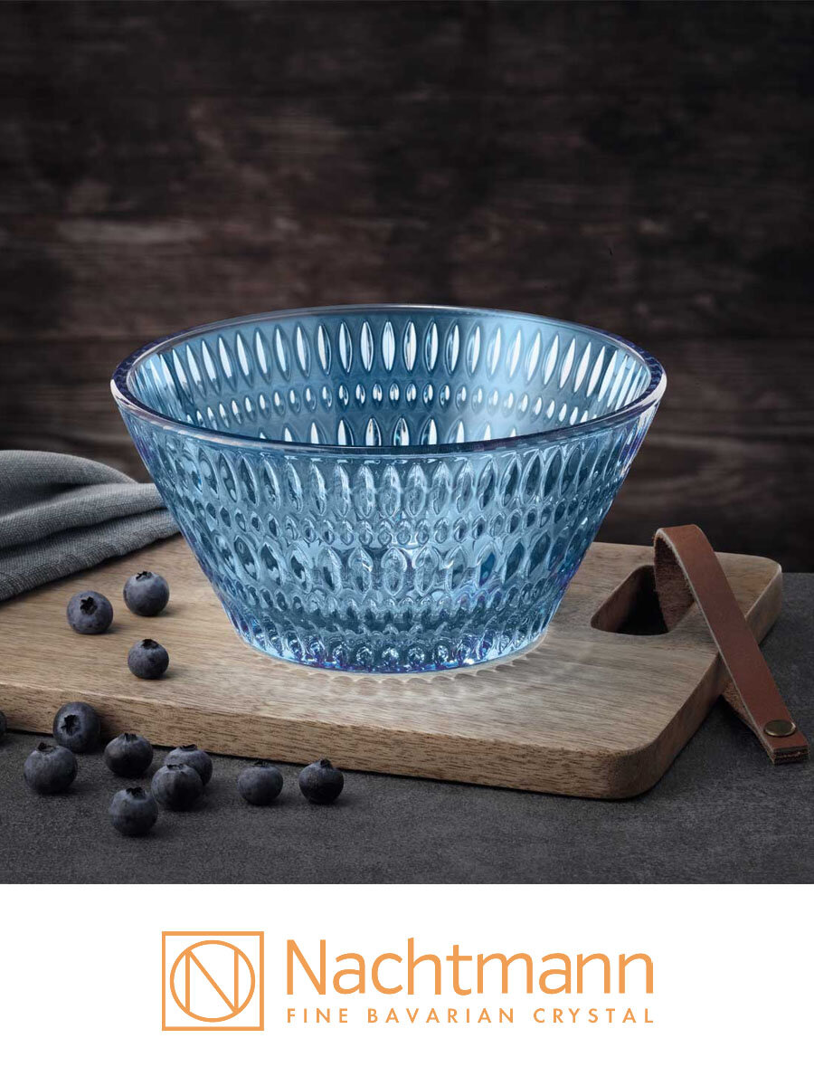 Салатник Nachtmann Ethno голубой 16.5 см 750 мл хрустальное стекло