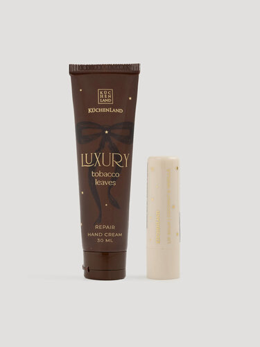Изображение товара Набор косметический, 2 пр, крем для рук/бальзам для губ, Tobacco leaves, Luxury