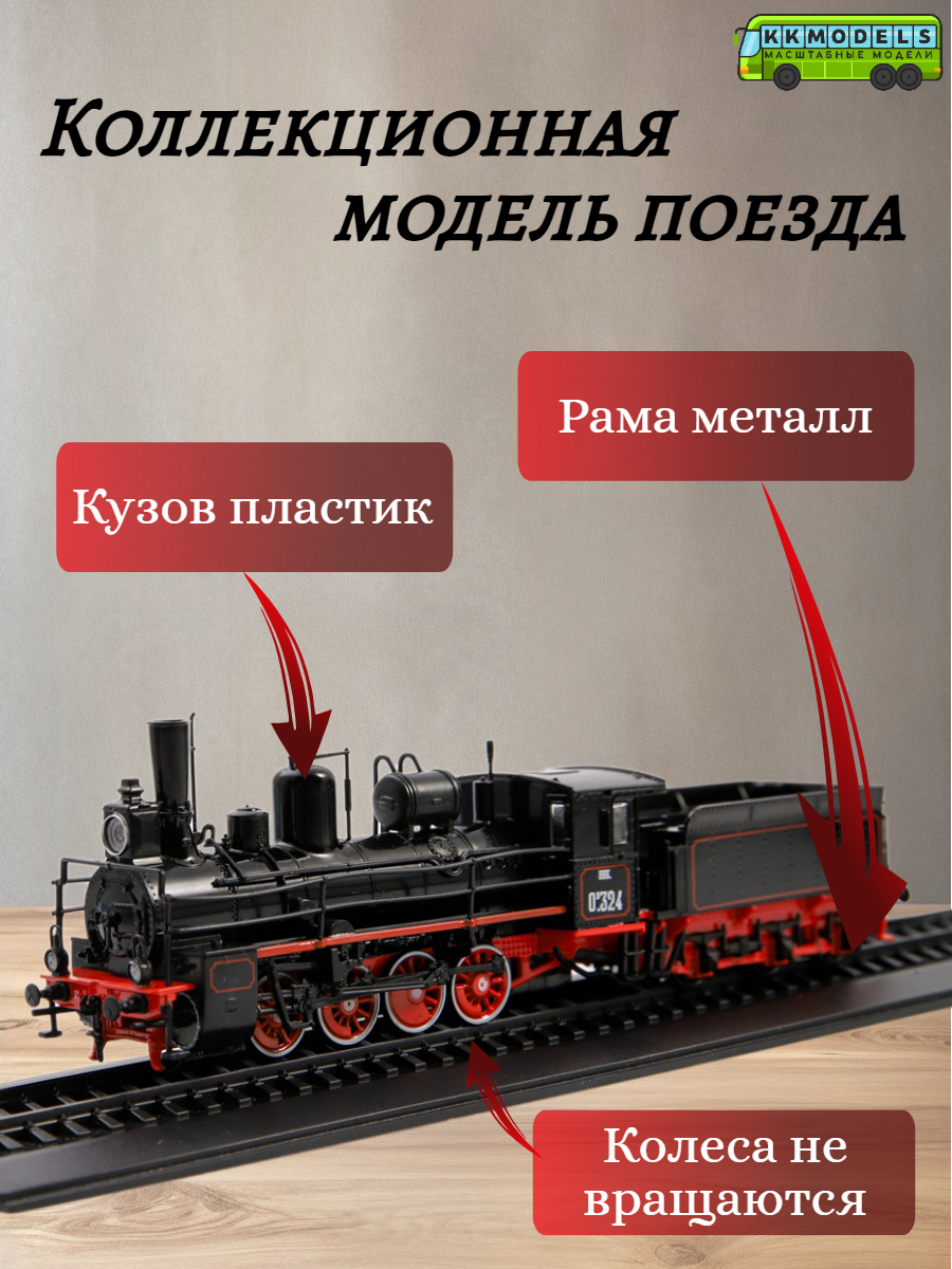 Журнал с моделью Наши поезда №4 - Паровоз Ов, масштаб 1:87 — фото 1