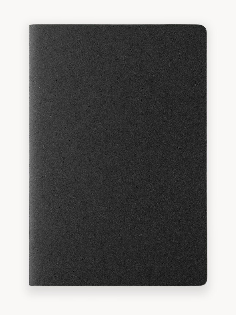 Блокнот для записей А5 / Скетчбук для рисования без разметки 1шт, черный, 38 листов