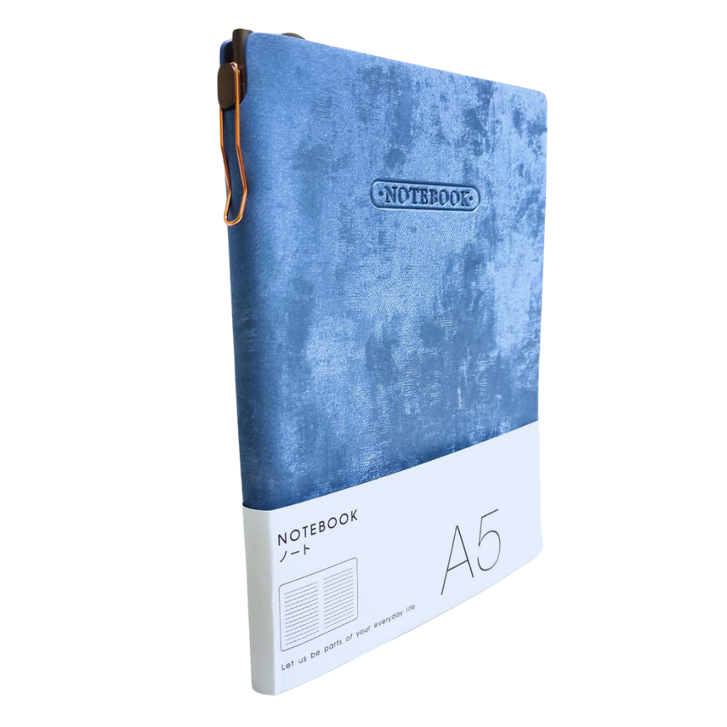 Блокнот Notebook А5, мягкая тканевая обложка, 100 страниц. Let us be parts of your everyday life — фото 1