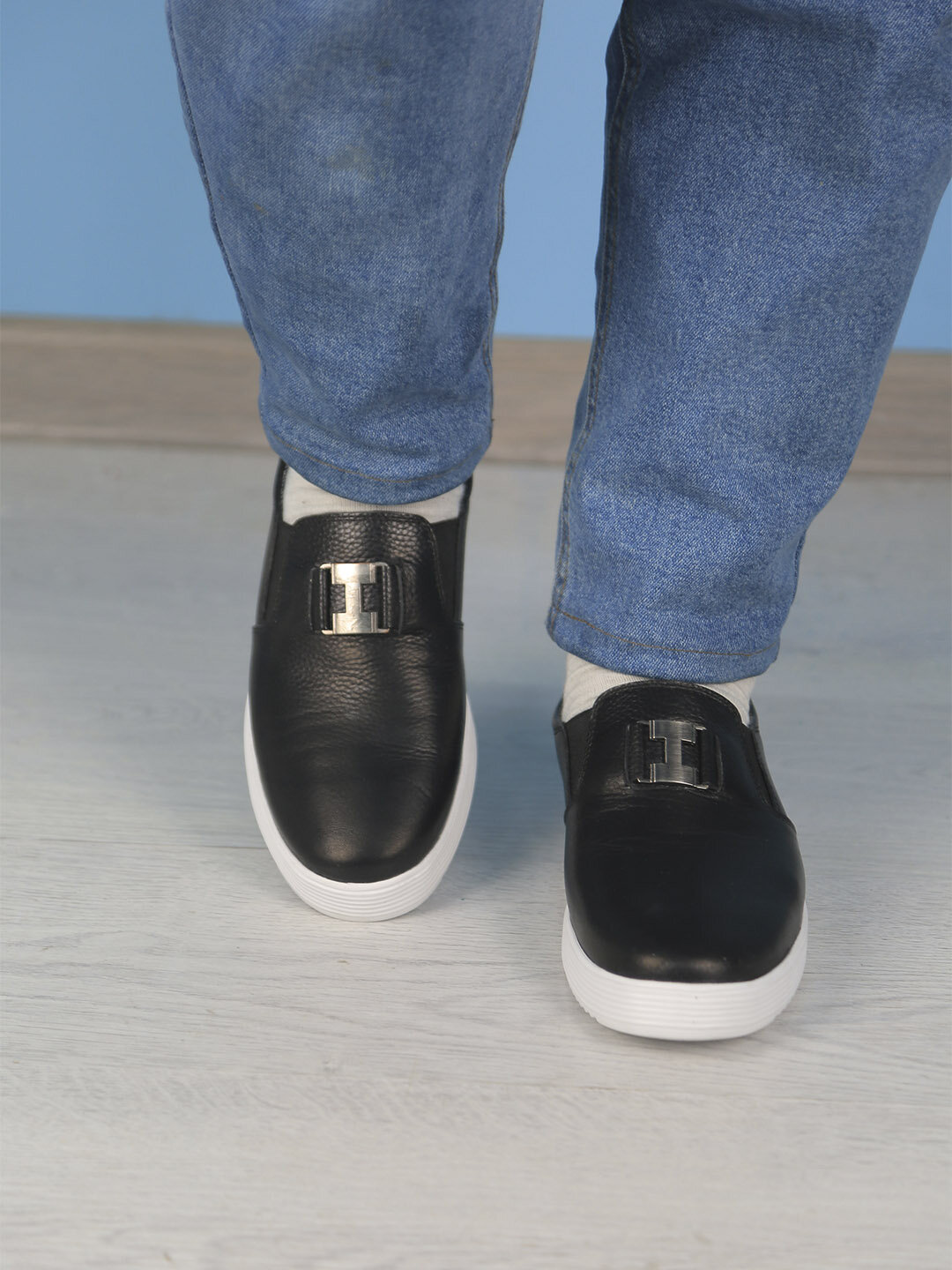 Мокасины KFK KFKOQPA, размер 42, черный — фото 1