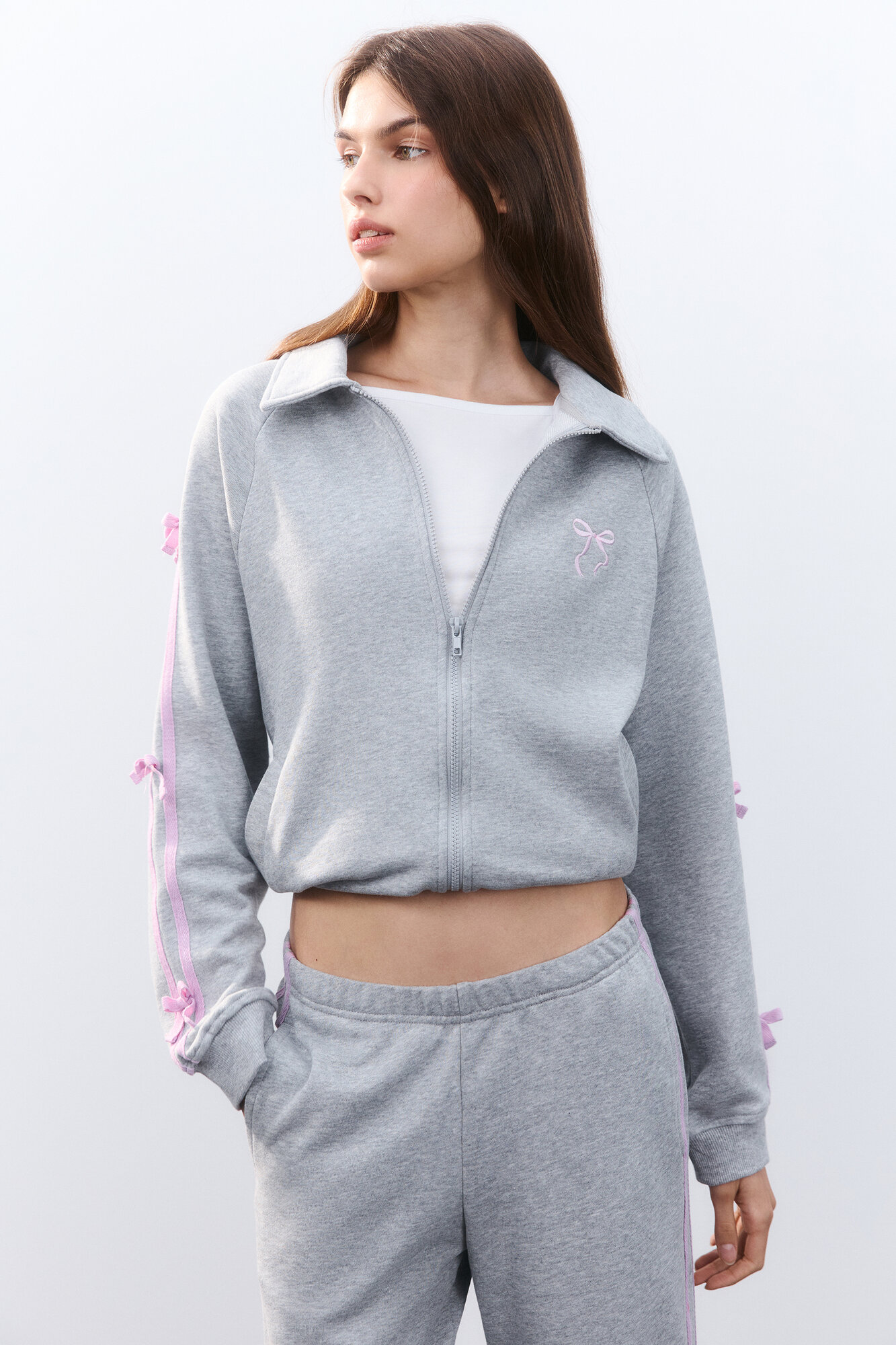 Свитшот Befree Young Casual размер XS  серый меланж