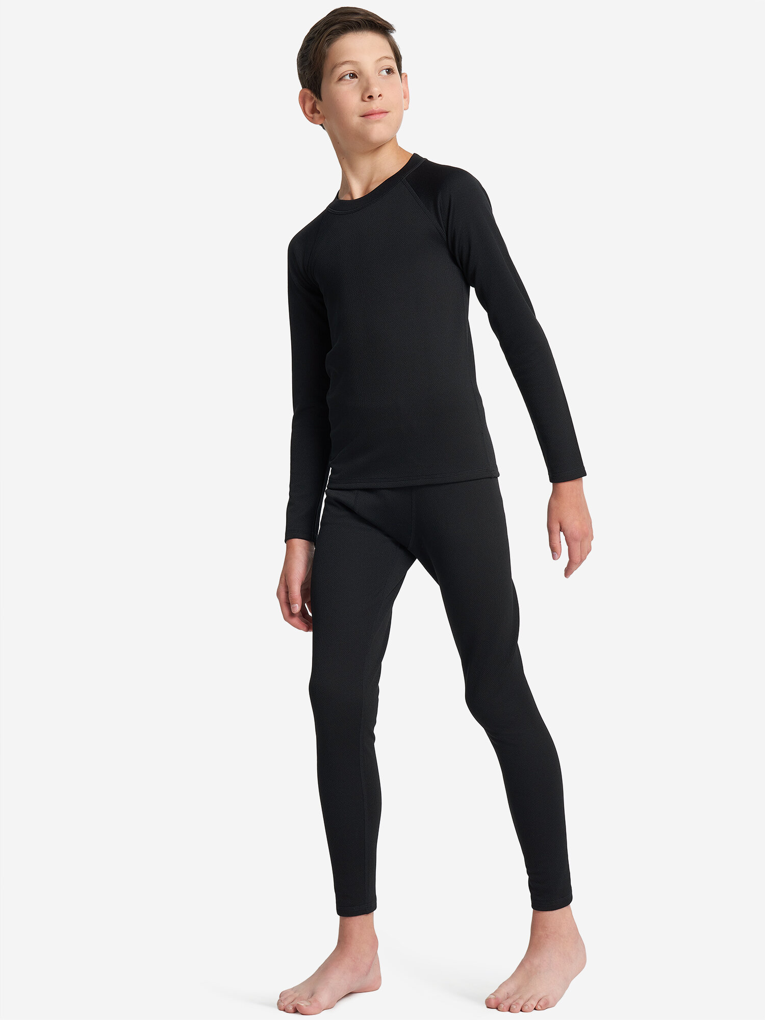 Комплект термобелья De Mount Boys' Base Layer Set размер 128-134 черный