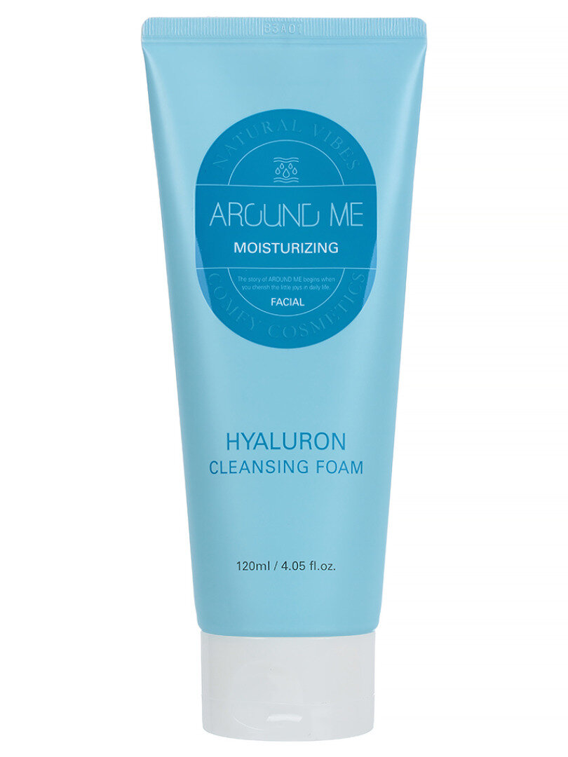 Пенка Welcos Around Me Moisturizing Hualuron Cleansing Foam 120 мл