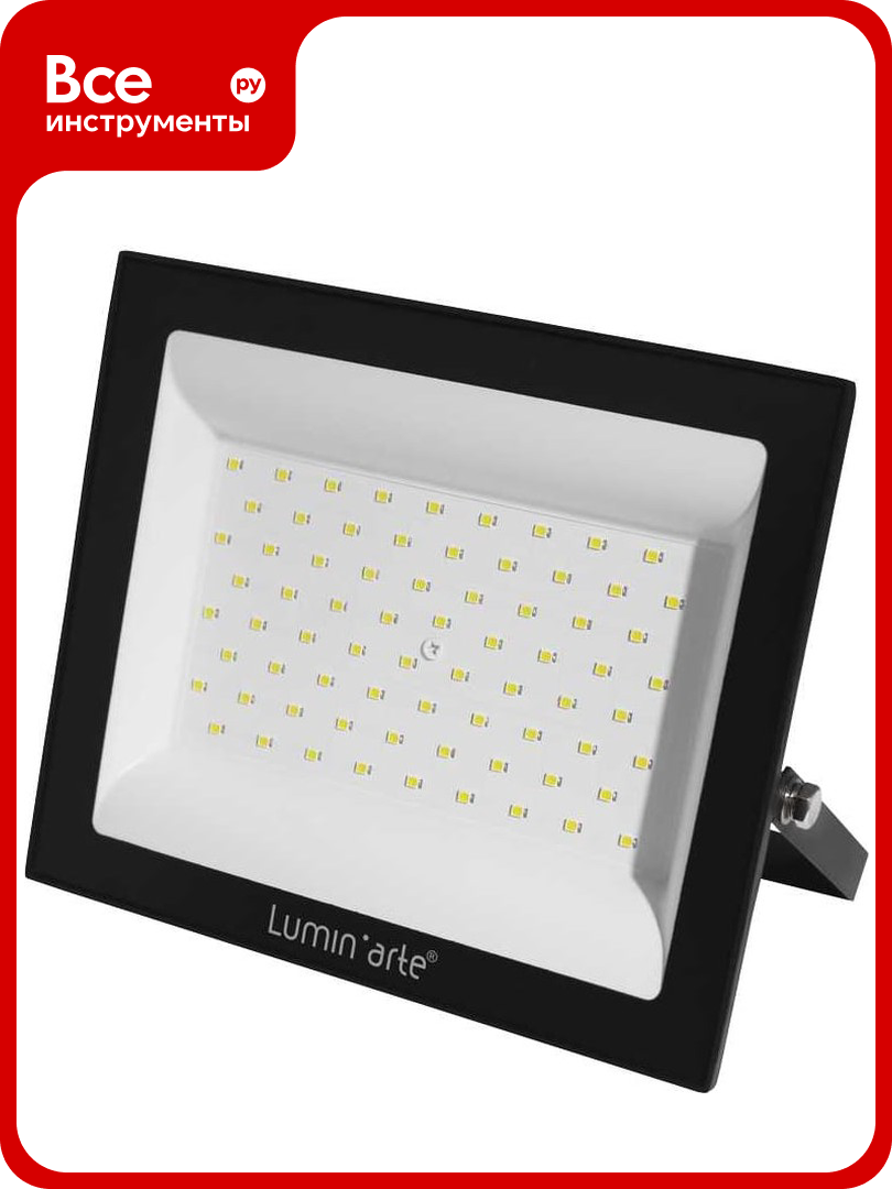 Светодиодный прожектор Lumin arte 100вт 5700к ip65 8000лм черный LFL 100W 06