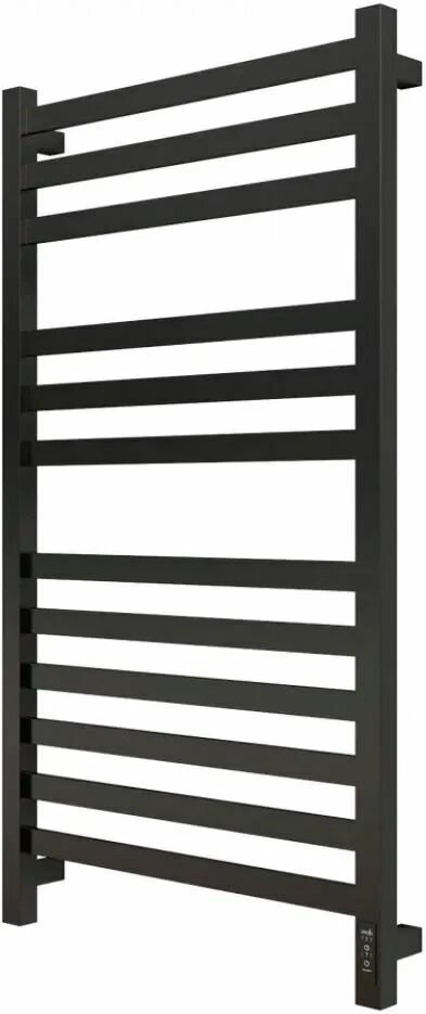 Полотенцесушитель GROIS электрический Bruno GR-123 500x1000 П12/U - с терморегулятором черный