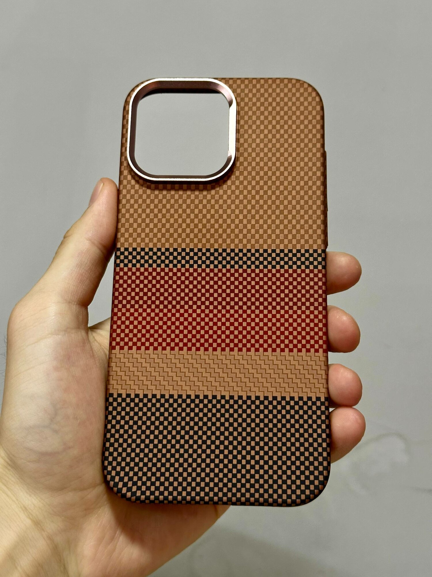 Карбоновый чехол для iPhone, FreeAir MagSafe (ORIGINAL), для iPhone 16 Pro Max, SunSet