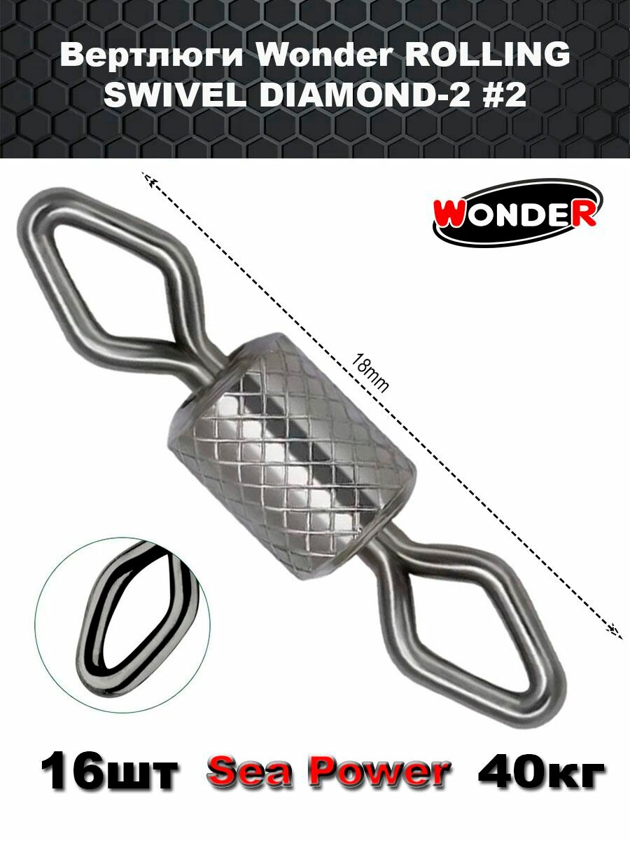 Вертлюги Wonder ROLLING SWIVEL DIAMOND-2 #2