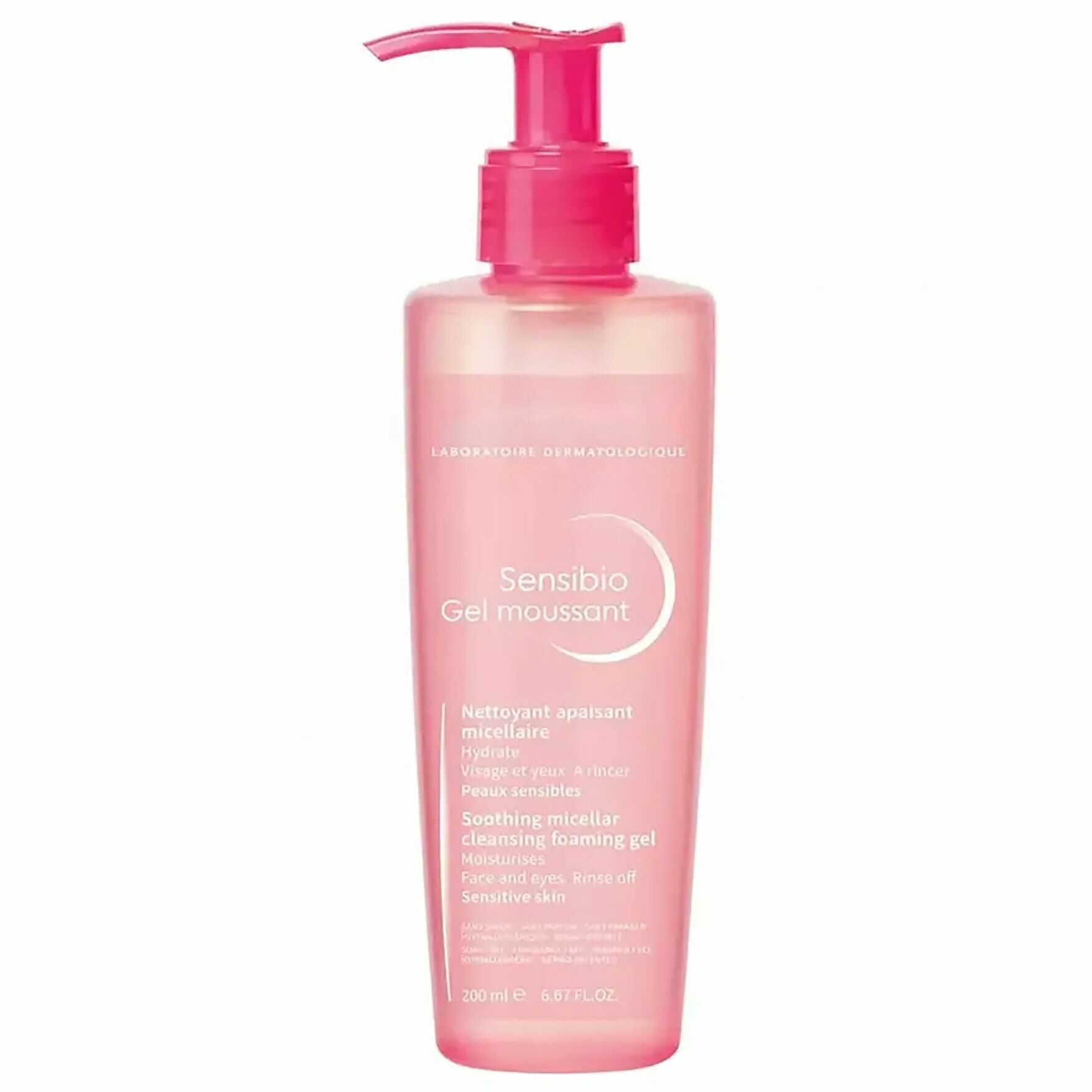 Sensibio Gel Moussant Очищающий мицеллярный гель для чувствительной кожи, 200 мл
