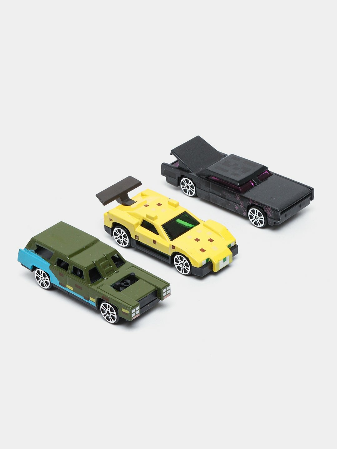 Набор игрушечных машинок hot weels "Minecraft", металл, пластик, масштаб 1:64