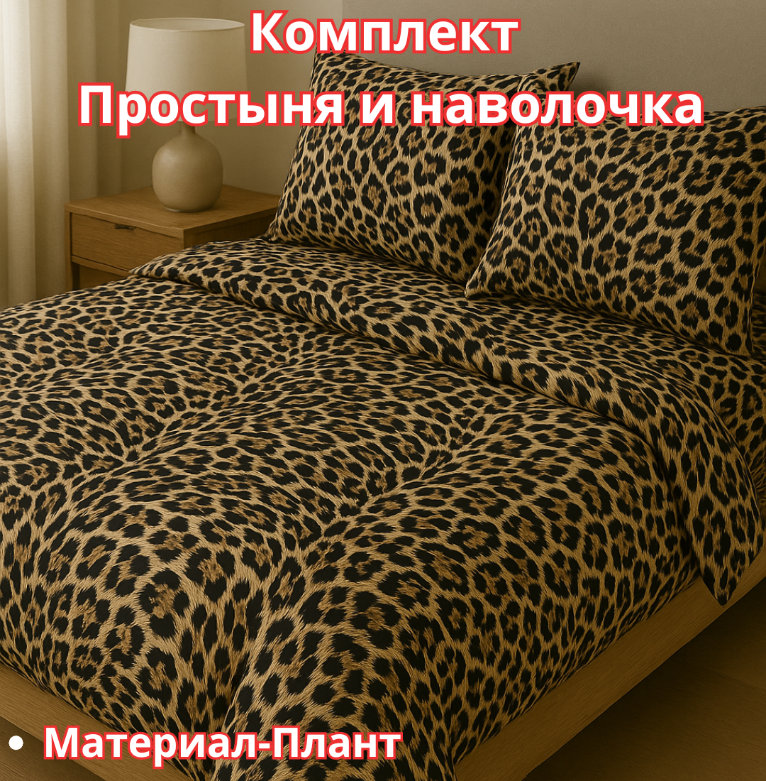 Постельное белья "Простыня и наволочка" размер евро стандарт