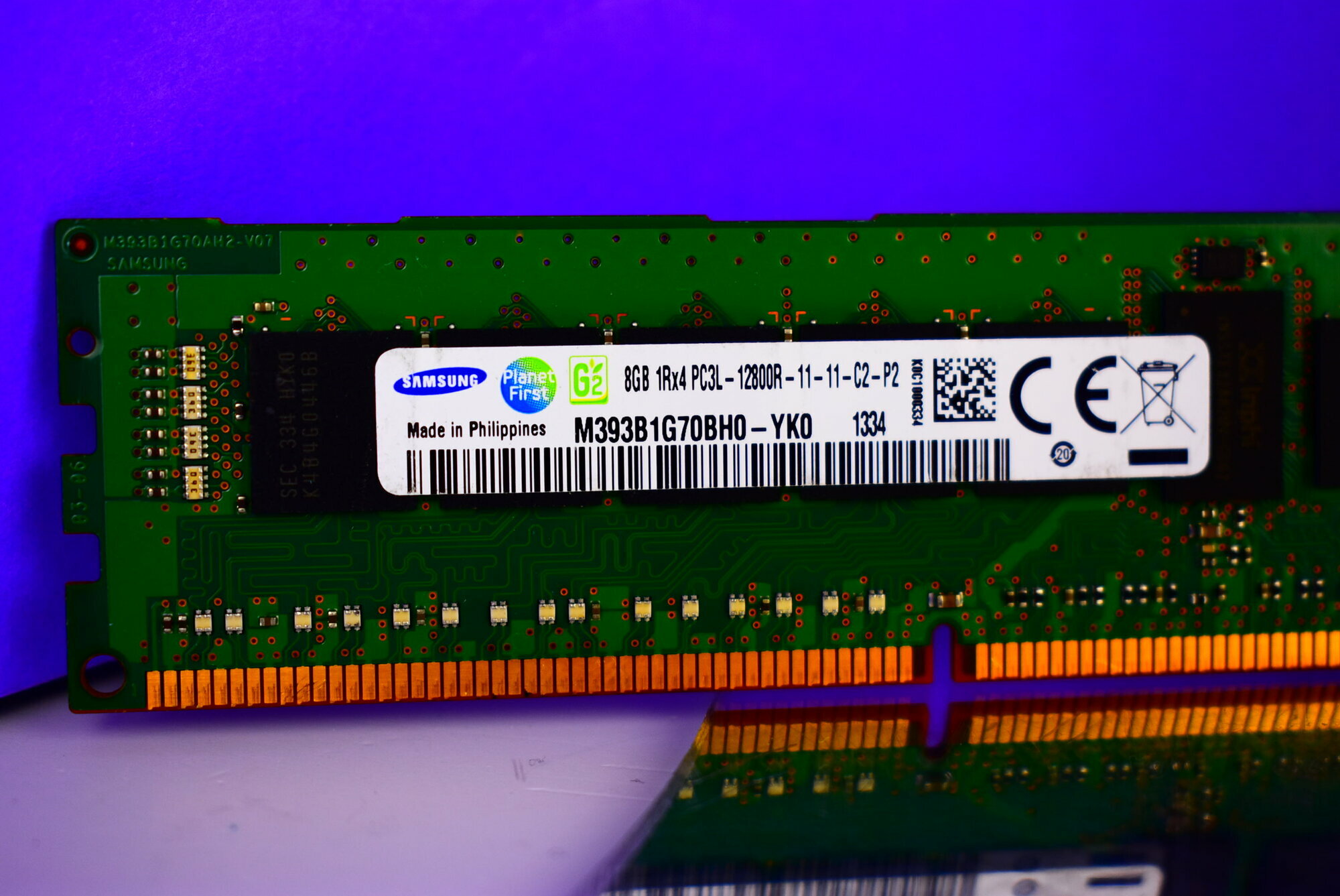 Оперативная память 8GB DDR3L ECC REG SAMSUNG 12800R (1600 MHz) 1Rx4