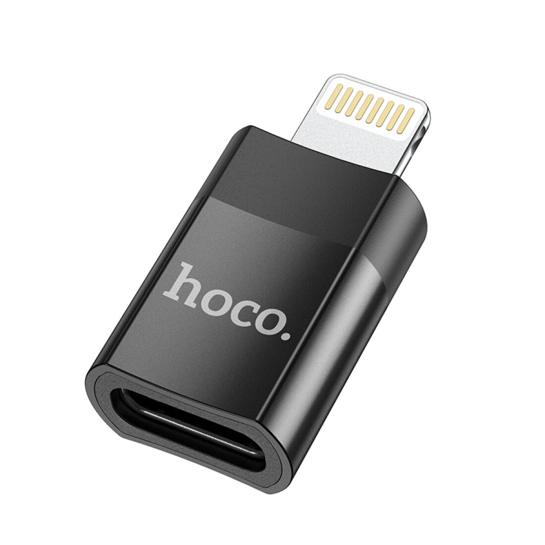 Переходник с Lightning (папа) на Type-C (Мама), HOCO, UA17, черный
