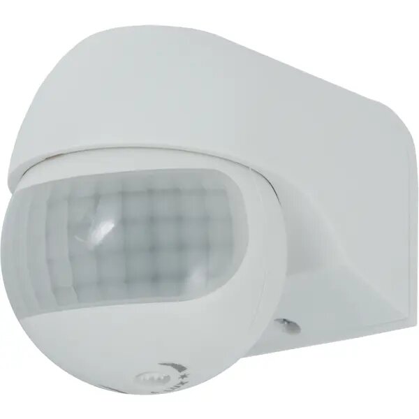 Датчик движения накладной радиус действия 6 метров 180 градусов 1100 Вт цвет белый IP44