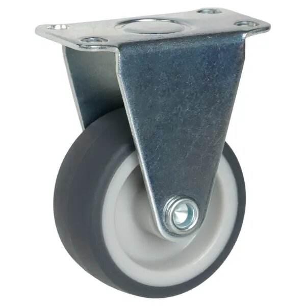 Мебельный ролик неповоротный без тормоза 40 мм до 30 кг цвет серый