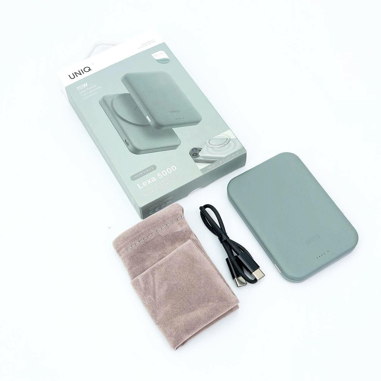 Внешний аккумулятор UNIQ MagSafe, магнитный, для iPhone, 5000 мАч