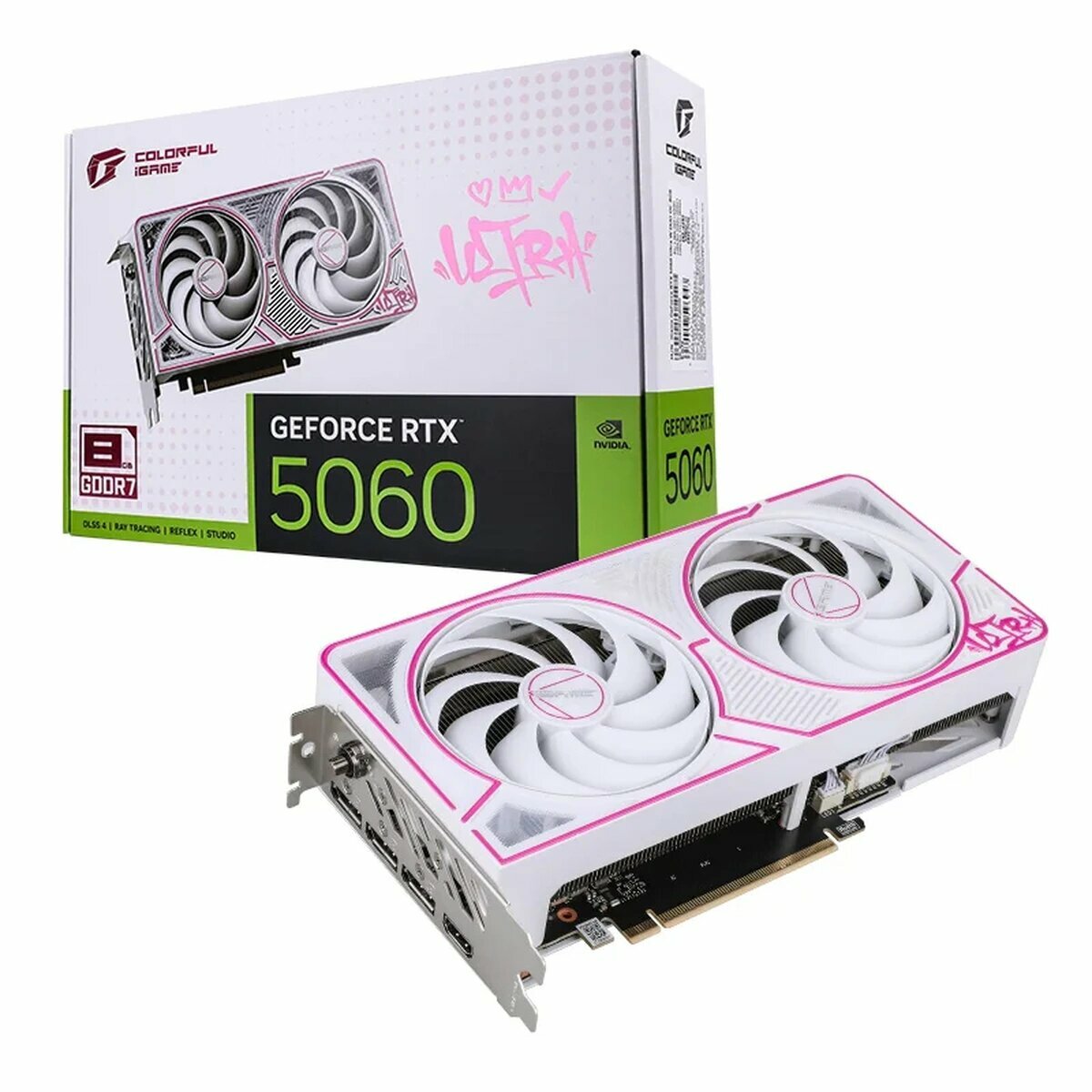 Видеокарта Colorful GeForce RTX 5060 Ultra W DUO OC 8GB-V 8GB (RTX 5060 ULTRA W DUO OC 8GB-V)