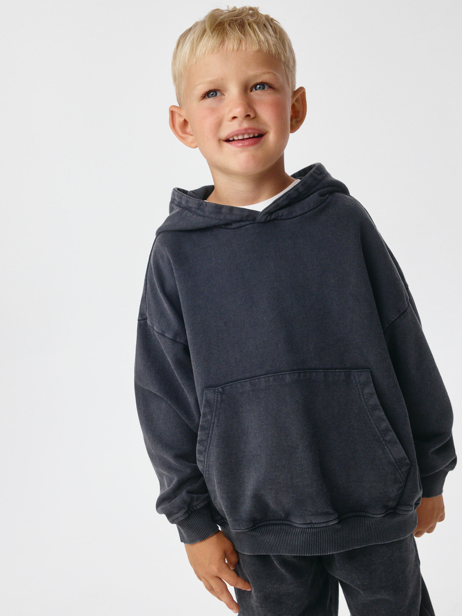 Худи Sela размер 116 темно-серый